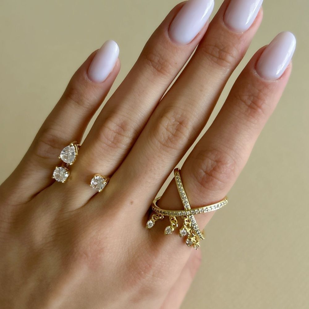 Diamond ring set #1963 - Picture 5 of 6